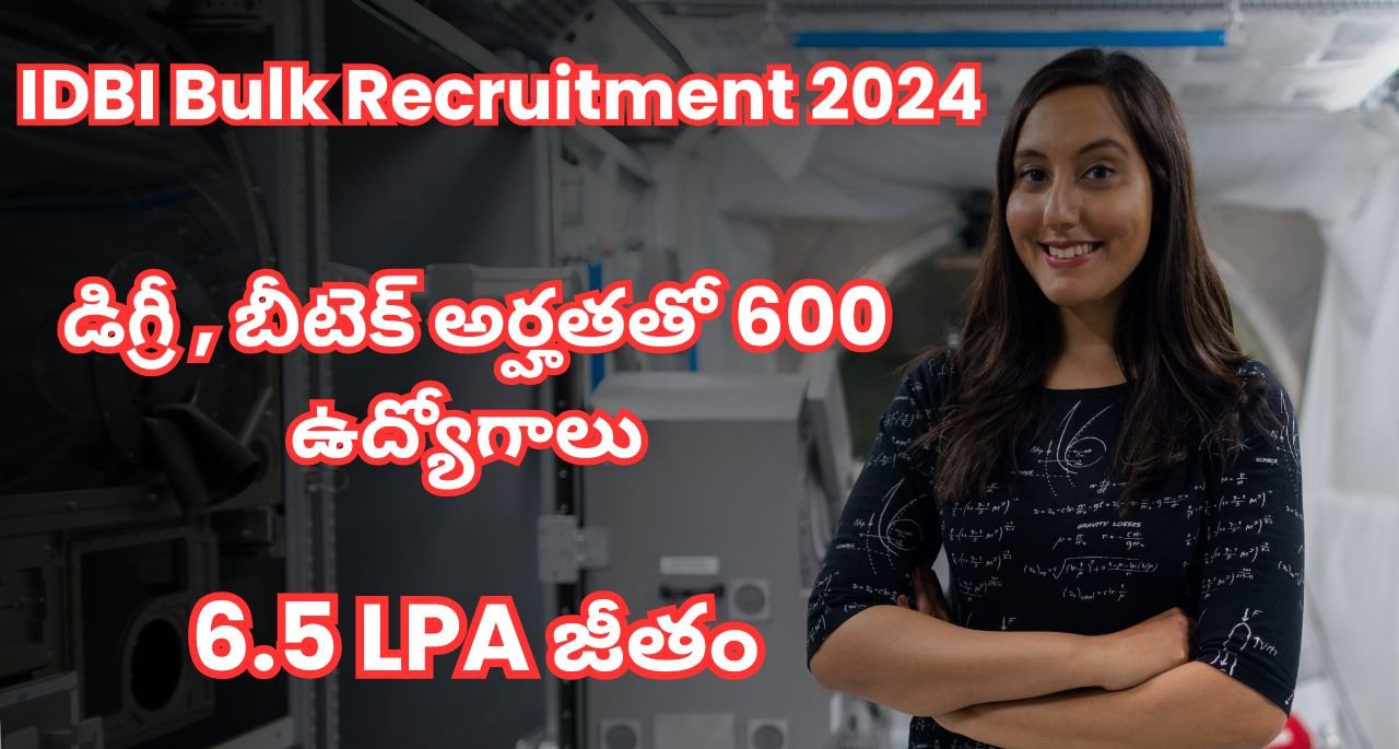 IDBI Bulk Recruitment 2024