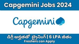 Capgemini Jobs 2024